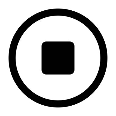 Modern ve basit bir simgenin vektör çizimi