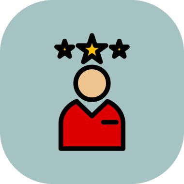 yıldız simgesi vektör illüstrasyonu