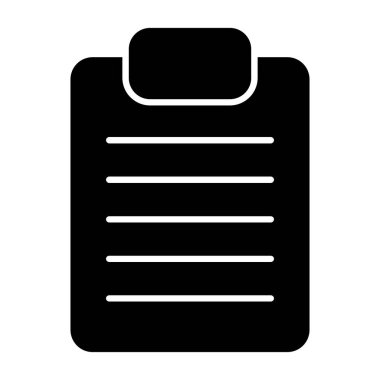 Kontrol listesi. Web simgesi basit illüstrasyon