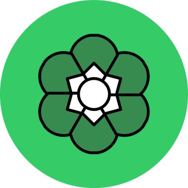 çiçek simgesi vektör illüstrasyonu