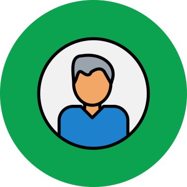 Avatar Adam vektör simgesi