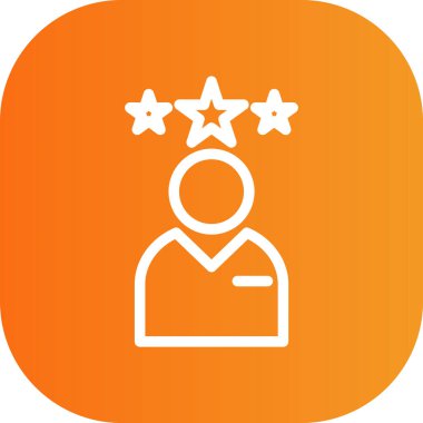 Müşteri İnceleme Ağ simgesi, vektör illüstrasyonu