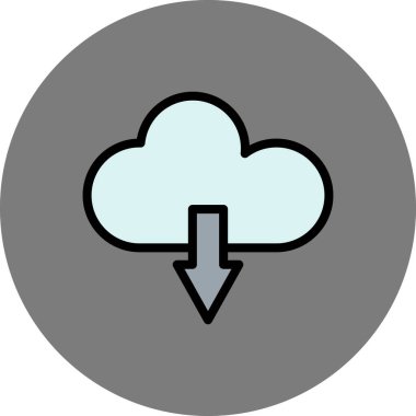 İllüstrasyon Bulut Bilgi İşlem Simgesi