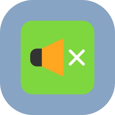 Hoparlör Düz Vektör Simgesi