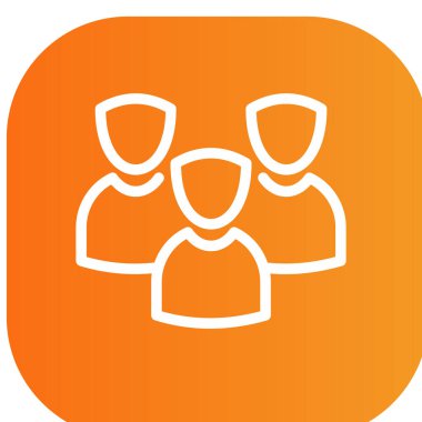 İnsanların vektör simgesi, mobil konsept