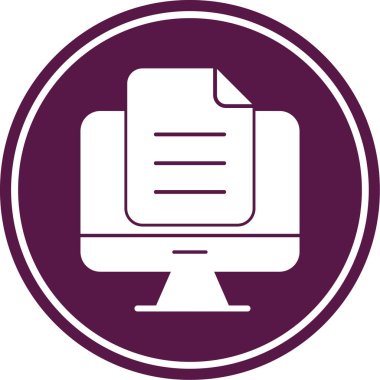 Dizüstü bilgisayar simgesi vektör çizimi