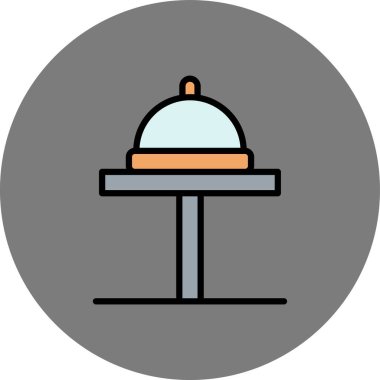 Gıda simgesinin vektör illüstrasyonu