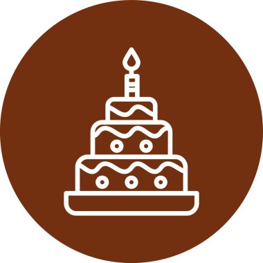 kek ikonu vektör illüstrasyonu