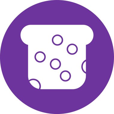 ekmek ikonu vektör illüstrasyonu