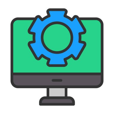 Web tasarım ikonu vektörü. İnce çizgi işareti. izole edilmiş sınır sembolü çizimi