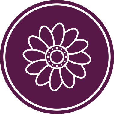 çiçek simgesi vektör illüstrasyonu