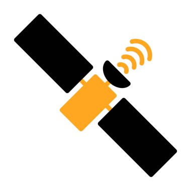 uydu simgesi vektör illüstrasyonu