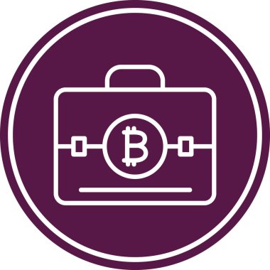 Bitcoin modern simgesinin vektör illüstrasyonu