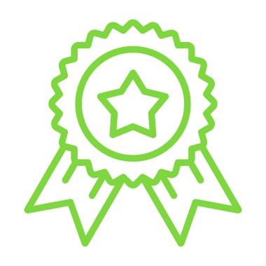 Rozet simgesi vektör çizimi