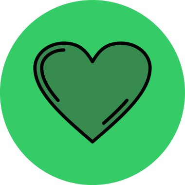 kalp simgesi, vektör illüstrasyonu