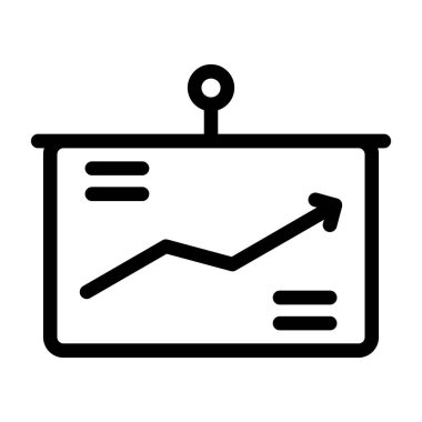 grafik grafik çizelgesi ince çizgi simgesi