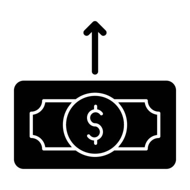 Dolar vektör sembolü düz simge