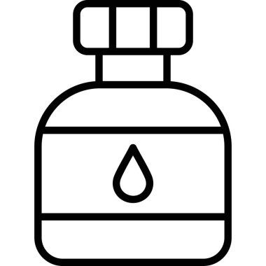 Su şişesi ikonu. vektör simgelerinin özet çizimi