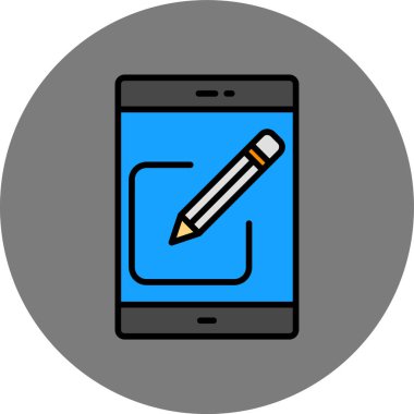 akıllı telefon simgesi vektör illüstrasyonu