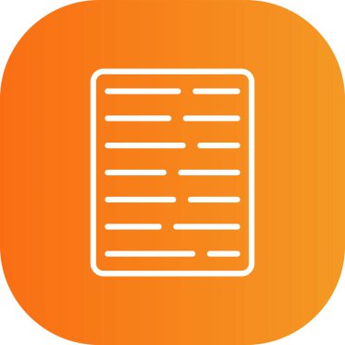 belge simgesi, vektör çizimi