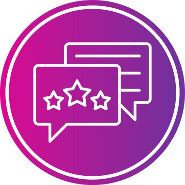 Reyting. Web simgesi basit tasarım