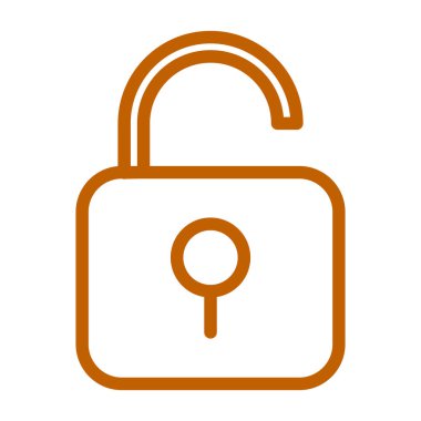 asma kilit ikon vektör çizimi