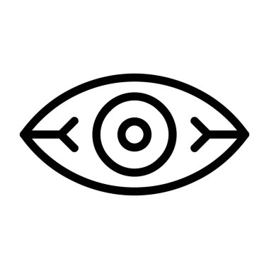 Göz simgesi vektör illüstrasyonu