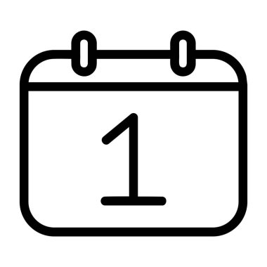 Takvim simgesini, anahat stili