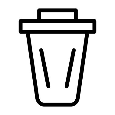 Bir fincan kahve vektörü illüstrasyonu