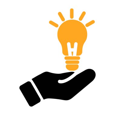 ampul simgesi vektör illüstrasyonu