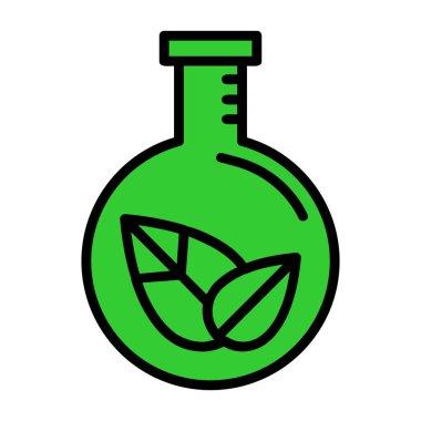 Yaprak bitkisi ikonu. özet bitkisel yaprak vektör rengi düz izole