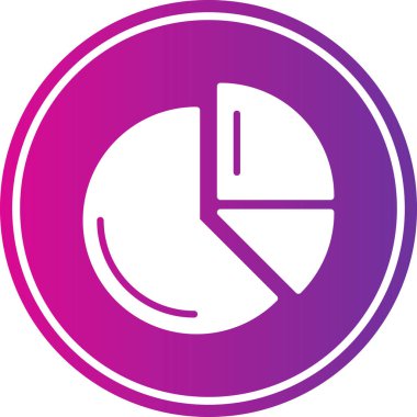 Bir pasta grafiğinin vektör çizimi