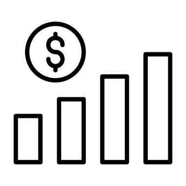 Dolar ile vektör simgesi konsepti.