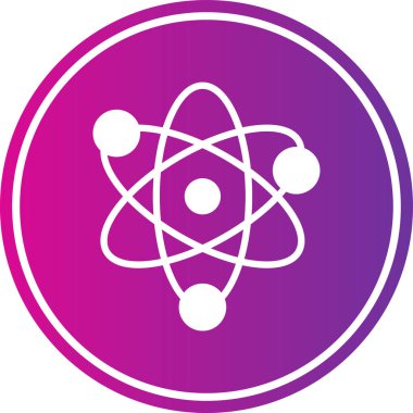 atom simgesi vektör illüstrasyonu