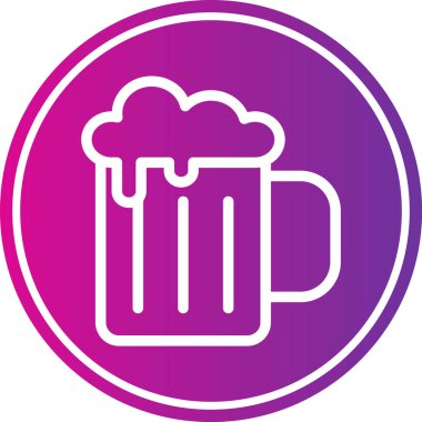 Bira. Web simgesi basit illüstrasyon