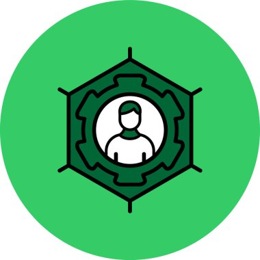 Avatar simgesi, vektör illüstrasyonu