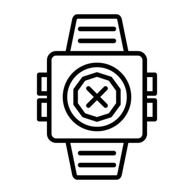 Akıllı saat simgesi. beyaz arkaplanda izole edilmiş web tasarımı için akıllı twatch vektör simgesi