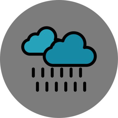 Moda tarzında izole edilmiş bir bulut simgesi