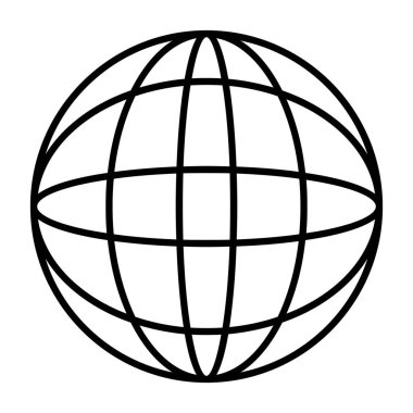 küresel küre simgesi, satır biçimi