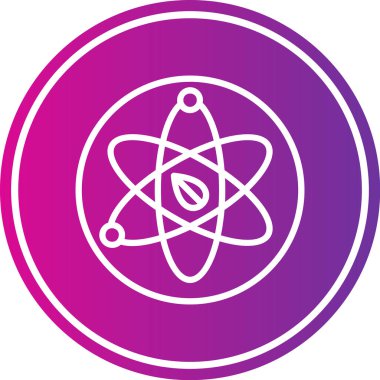 atom. Web simgesi basit illüstrasyon