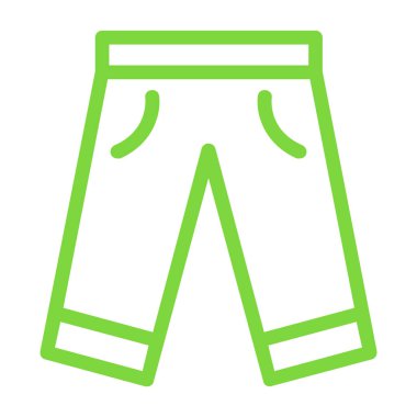 Pantolon. Web simgesi basit illüstrasyon