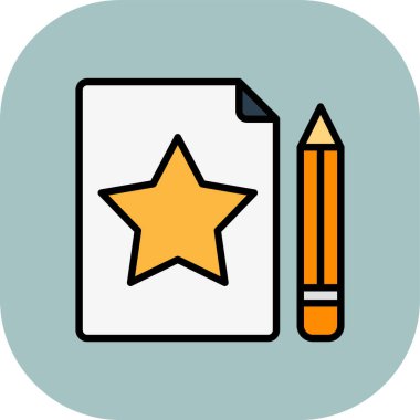 Kalem vektörü simgesi arkaplanda izole edildi