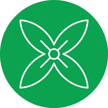 Yaprak ikonu vektör illüstrasyonu