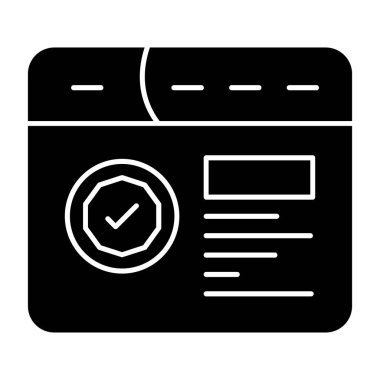 Kontrol listesi vektör düz simgesi