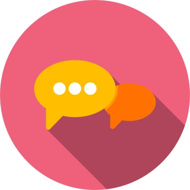 konuşma kabarcığı vektör resimleme simgesi