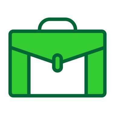 Çanta. Web simgesi basit illüstrasyon