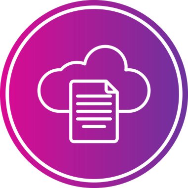 Vektör belgesi Simge illüstrasyonu