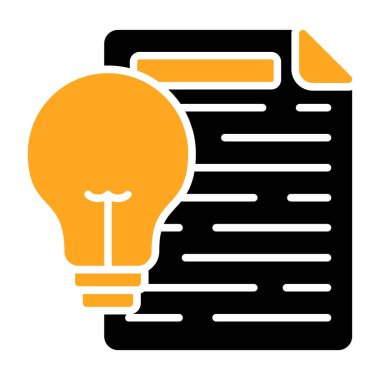 Bir ampulün vektör illüstrasyonu