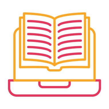 Kitap. Web simgesi basit illüstrasyon