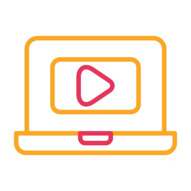 video simgesi vektör illüstrasyonu